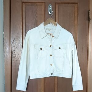 Women's Cream Denim Jacket
